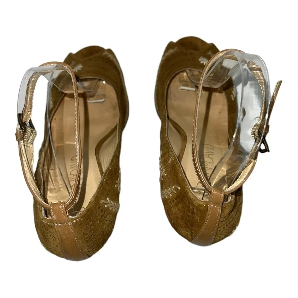 Joan & David Brown Suede Wedges